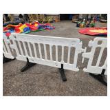 ULINE - Crowd Control Barrier - 79 x 40", White X 4 PIECES