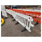ULINE - Crowd Control Barrier - 79 x 40", White X 4 PIECES