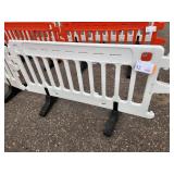ULINE - Crowd Control Barrier - 79 x 40", White X 4 PIECES