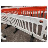 ULINE - Crowd Control Barrier - 79 x 40", White X 4 PIECES