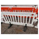 ULINE - Crowd Control Barrier - 79 x 40", White X 4 PIECES