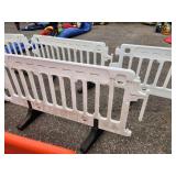 ULINE - Crowd Control Barrier - 79 x 40", White X 4 PIECES
