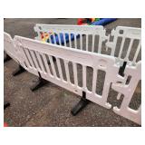 ULINE - Crowd Control Barrier - 79 x 40", White X 4 PIECES