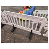 ULINE - Crowd Control Barrier - 79 x 40", White X 4 PIECES
