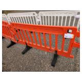ULINE - Crowd Control Barrier - 79 x 40", Orange X 4 PIECES