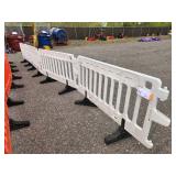 ULINE - Crowd Control Barrier - 79 x 40", White X 4 PIECES