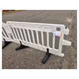ULINE - Crowd Control Barrier - 79 x 40", White X 4 PIECES