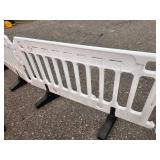 ULINE - Crowd Control Barrier - 79 x 40", White X 4 PIECES