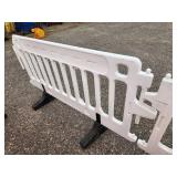 ULINE - Crowd Control Barrier - 79 x 40", White X 4 PIECES