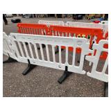 ULINE - Crowd Control Barrier - 79 x 40", White X 4 PIECES