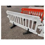 ULINE - Crowd Control Barrier - 79 x 40", White X 4 PIECES