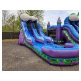 16 Ft Front Entry Water Slide With Pool