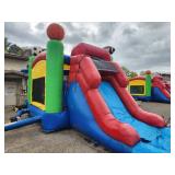 15 X 27 - 3-D Sports - 5 in 1 - Wet or Dry Bouncer with Slide