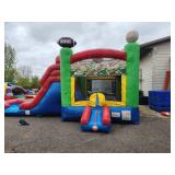 15 X 27 - 3-D Sports - 5 in 1 - Wet or Dry Bouncer with Slide