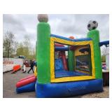15 X 27 - 3-D Sports - 5 in 1 - Wet or Dry Bouncer with Slide
