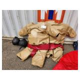 Sumo suits with 15 ft diameter safety pad