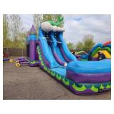 14 X 40 Rapids Dual Lane Water Slide Bounce House 5 in 1 Combo