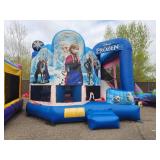 19 X 20 Frozen Inflatable Combo 5 in 1 wet or dry slide -
