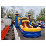 13 X 31 Titanium Dual Lane Water Slide / Dry 4 in 1 Combo Bouncer