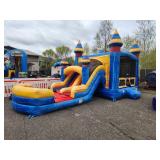 13 X 31 Titanium Dual Lane Water Slide / Dry 4 in 1 Combo Bouncer