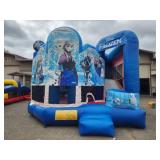 19 X 20 Frozen Inflatable Combo 5 in 1 wet or dry slide -