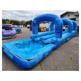 38 X 10 - 2 Lane Slip and Slide With Pool