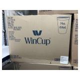 MSRP $500 Lot Of 5 Cases NEW WinCup 14oz Foam Cups White 1,000 Cups Per Case Commercial Food Service Hot/Cold Beverage Cups Total 5,000 Cups Great For Coffee Shops, Churches, Offices, Break Rooms, Con