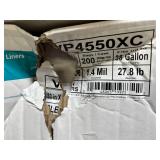 MSRP $150+ NEW NovaPlus VP4550XC 38 Gallon Extra Heavy Duty Clear Trash Can Liners 200 Bags Per Case 33"x45" Heavy Duty & Thick 1.4 Mil Industrial Strength Coreless Rolls Great For Janitorial &amp