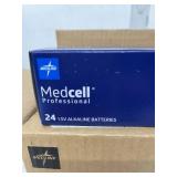 1 Case NEW 144 (6 boxes of 24) AA Medcell Professional Batteries, REF MPHBAA. Reliable 1.5V alkaline power for medical tech. Mercury/latex-free Professional performance in bulk.