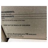 MSRP $150 1 NEW Case PDI Sani-HP1 Germicidal XL Wipes, REF P83184, 6 Canisters x 95 Wipes Each, 1-Min Kill Time for 50 Pathogens Including Norovirus & C. Auris, Hydrogen Peroxide Formula, Extra La
