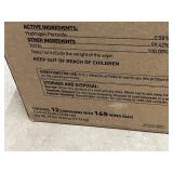 MSRP $280 NEW Case of 12 PDI Sani-HP1 Large Germicidal Wipes Canisters 1-Minute Hydrogen Peroxide Disinfectant, Kills 50+ Pathogens Including C. diff & Norovirus, Professional Medical Grade Surfac