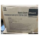 MSRP $180 NEW Case PDI Sani-Cloth BLEACH Large Wipes 12 Canisters Hospital/Clinic Surface Disinfection effective against 50 microorganisms like C. diff & Norovirus. 4-min contact time. EPA-registe