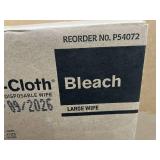 MSRP $180 NEW Case PDI Sani-Cloth BLEACH Large Wipes 12 Canisters Hospital/Clinic Surface Disinfection effective against 50 microorganisms like C. diff & Norovirus. 4-min contact time. EPA-registe