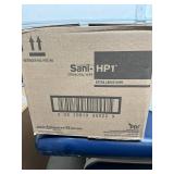 NEW case of 6/95ct, Extra Large Sani-HP1 Germicidal Wipes, REF P83184. Rapid 1-minute kill time on 50+ pathogens. Safe, bleach-free hydrogen peroxide formula with no PPE required. Extra-large 7.5"x15"