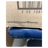 NEW case of 6/95ct, Extra Large Sani-HP1 Germicidal Wipes, REF P83184. Rapid 1-minute kill time on 50+ pathogens. Safe, bleach-free hydrogen peroxide formula with no PPE required. Extra-large 7.5"x15"