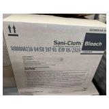 MSRP $180 NEW Case PDI Sani-Cloth BLEACH Large Wipes 12 Canisters Hospital/Clinic Surface Disinfection effective against 50 microorganisms like C. diff & Norovirus. 4-min contact time. EPA-registe