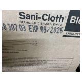 MSRP $180 NEW Case PDI Sani-Cloth BLEACH Large Wipes 12 Canisters Hospital/Clinic Surface Disinfection effective against 50 microorganisms like C. diff & Norovirus. 4-min contact time. EPA-registe