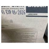 MSRP $180 NEW Case PDI Sani-Cloth BLEACH Large Wipes 12 Canisters Hospital/Clinic Surface Disinfection effective against 50 microorganisms like C. diff & Norovirus. 4-min contact time. EPA-registe