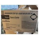 MSRP $180 NEW 1 Case Super Sani-Cloth XL Germicidal Wipes 6 Canisters w/75 Huge 7.5" x 15" Wipes Each, Compatible w/800+ Medical Devices, Professional Healthcare *Thick, strong wipes have a high fluid