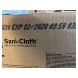 MSRP $180 NEW 1 Case Super Sani-Cloth XL Germicidal Wipes 6 Canisters w/75 Huge 7.5" x 15" Wipes Each, Compatible w/800+ Medical Devices, Professional Healthcare *Thick, strong wipes have a high fluid