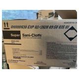 MSRP $180 NEW 1 Case Super Sani-Cloth XL Germicidal Wipes 6 Canisters w/75 Huge 7.5" x 15" Wipes Each, Compatible w/800+ Medical Devices, Professional Healthcare *Thick, strong wipes have a high fluid