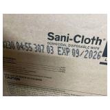 MSRP $180 NEW 1 Case Super Sani-Cloth XL Germicidal Wipes 6 Canisters w/75 Huge 7.5" x 15" Wipes Each, Compatible w/800+ Medical Devices, Professional Healthcare *Thick, strong wipes have a high fluid