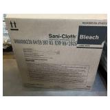 MSRP $180 NEW Case PDI Sani-Cloth BLEACH Large Wipes 12 Canisters Hospital/Clinic Surface Disinfection effective against 50 microorganisms like C. diff & Norovirus. 4-min contact time. EPA-registe