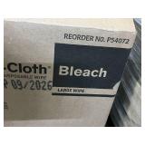 MSRP $180 NEW Case PDI Sani-Cloth BLEACH Large Wipes 12 Canisters Hospital/Clinic Surface Disinfection effective against 50 microorganisms like C. diff & Norovirus. 4-min contact time. EPA-registe