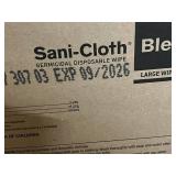 MSRP $180 NEW Case PDI Sani-Cloth BLEACH Large Wipes 12 Canisters Hospital/Clinic Surface Disinfection effective against 50 microorganisms like C. diff & Norovirus. 4-min contact time. EPA-registe