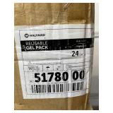 MSRP $180 3 NEW cases Halyard Reusable Gel Packs 6"x10" hot/cold therapy packs for fast relief. Flexible even when frozen and microwave safe. Includes protective spunlace covers. Ideal for pain and sw