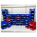 Huge Bulk lot of Mixed size Quantum Storage Systems & Akro Bins. Heavy-duty, stackable & wall-mountable. Perfect for tools/parts. Durable, organized, and ready for your shop or garage! *Bins D