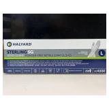 MSRP $200 Lot of 7 boxes (1,600 gloves!) by Halyard. 5 boxes of Premium Sterling SG Nitrile and 1 Synthetic Vinyl. Size L- Upgrade to professional-grade protection with high tactile sensitivity. Powde
