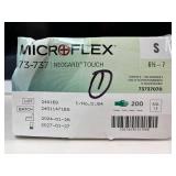 Lot of 3 boxes of gloves. Cranberry, Microflex, & Uline. 500 total gloves! Sizes: XS & S-  Mix of high-quality nitrile exam & versatile vinyl gloves. Perfect for medical, food, or cleaning. Powder-fre