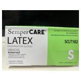 Lot of 4 Boxes of Exam Gloves | Aurelia & SemperCare | 400 Gloves | Size: Small. Durable, powder-free nitrile and latex with textured fingertips for superior grip and dexterity. Ambidextrous, non-ster